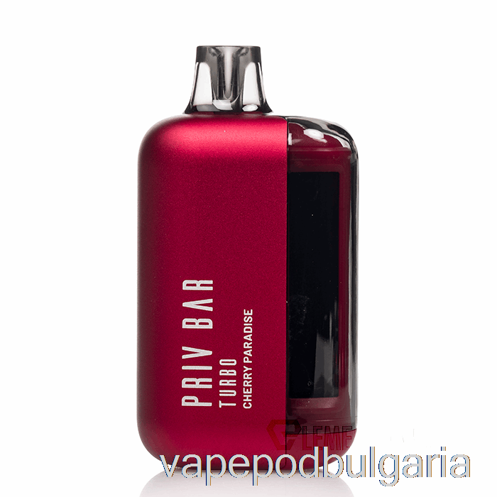 Vape Течности Smok Priv Bar Turbo 15k за еднократна употреба Cherry Paradise